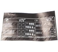 BMW E46 Tyre Pressure Table Chart Label Sticker 71211095984 Genuine