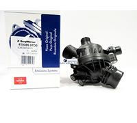BMW Engine Coolant Thermostat + Housing + Sensor Wahler OEM 410086.97D