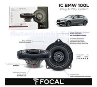 BMW F40 Plug and Play Coaxial Speakers Rear 4" 4Ω 40W 2-Way Black, 1 Pair