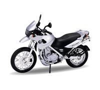 BMW F650 GS German Bike Motorcycle Model Silver Toy Diecast 1:18 Scale Welly