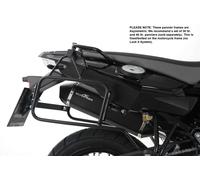 BMW F650GS Twin / F700GS / F800GS Pannier Frames - Black HEPCO & BECKER 2008-17