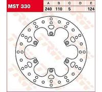 TRW Brake Discs, Rear MST330,DIAM..240MM,FIXED