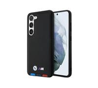 BMW Galaxy S23 cover BMHCS23S22PTDK, black - leather stamp Tricolor