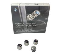 BMW Genuine M Logo Wheel Tyre Valve Stem Cap Set
