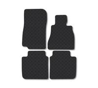 BMW I7 (2022+) Rubber Car Mats Accessories Tailored Fit Compatible Accessory Waterproof Protection Non-Slip Floor Mats Full Coverage Durable Front Rear Set Coverage Interior Floor Mats
