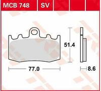 BMW K 1200 RS 2002-2004 TRW SV Series Sindered Brake Pads MCB748SV