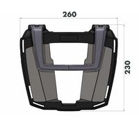 BMW K1300S Easyrack Topcasecarrier for Combination Rear Rack By H&B 2009-16