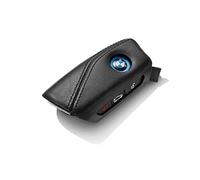 BMW Leather Key Case, Black, One size