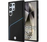 Phone Case Galaxy S24 Ultra BMW MagSafe Genuine Leather Black Blue