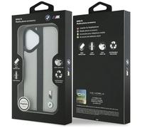 BMW M Perforated Stripe Logo Case with MagSafe for iPhone 17 6.3" Grey - BMHMP17S25PCPSGK