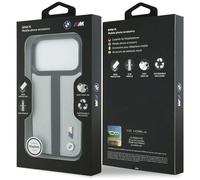 BMW M Perforated Stripe Logo Case with MagSafe for iPhone 17 Pro 6.3" Grey - BMHMP17L25PCPSGK