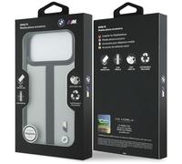 BMW M Perforated Stripe Logo Case with MagSafe for iPhone 17 Pro Max 6.9" Grey