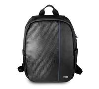 BMW M Series Carbon Navy Stripe Laptop Bag for 15" Black - BMBPCO15CAPNBK