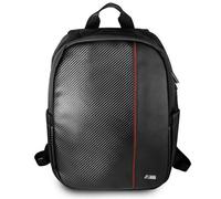 BMW M Series Carbon Red Stripe Laptop Backpack for 16" Black - BMBP15COCAPRBK