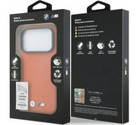BMW M Series Metal Logo Case & Camera Stand for iPhone 17 Pro 6.3" Orange