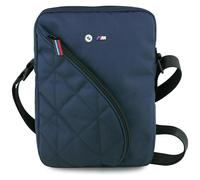 BMW M Series Nylon Pockets 10" Tablet Bag with Metal Logo Navy Blue - BMTB10PNYPOV