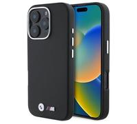 BMW M Series Kevlar Wrapped Metal Logo Case for iPhone 16 Pro Max 6.9" Black - BMHCP16X23PUFWKEV