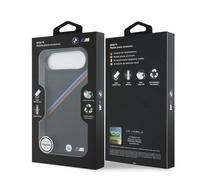 BMW M Tricolor Metal Logo Case with MagSafe for iPhone 17 Air 6.5" Black - BMHMP17M25PCSPEK