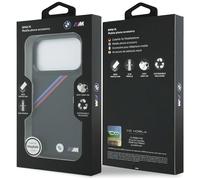 CG MOBILE BMW M Tricolor Metal Logo, Compatible with MagSafe Case for iPhone 17 Pro (Black)