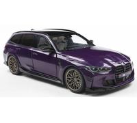 SOLIDO 1:18 Scale - BMW M3 (G81) Touring w/Performance Parts, Twilight Purple Pe