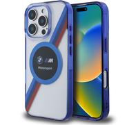 CG MOBILE BMW HC Motorsport Phone Case Designed for iPhone 16 Pro, Durable, Shock Proof, Compatible with Magsafe, IML Circle Case Transparent