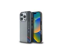 BMW Motorsport IML Vertical Stripe Case for iPhone 16 Pro 6.3" Grey - BMHCP16L23HTFEG