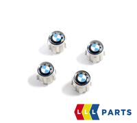 BMW NEW GENUINE EMBLEM TIRE VALVE CAP DUST COVER SET 4 PCS 36122447401