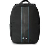 BMW Nylon Blue Stripe Backpack for 16" Laptop Black - BMBP15COMPVSKL
