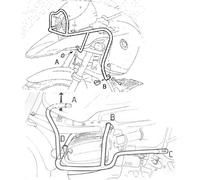 BMW R1150GS Crash Bars - Black [Upper and Lower] BY HEPCO & BECKER (2000-04)