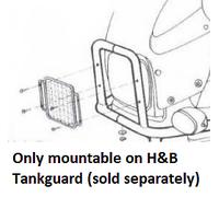 BMW R850GS / R1100GS Headlight Grill - Black BY HEPCO AND BECKER (1994-2000)