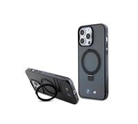 BMW Ring Stand Back Case (MagSafe Compatible) - Suitable for Apple iPhone 15 Pro Max (6.7 Inches) - Black