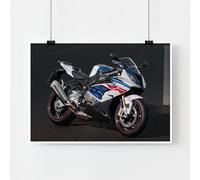 BMW S1000RR Motorcycle Poster: Motorbike Print, Racing Motorcycle, Home Decor, Motorcycle Gift Idea, Racing Wall Art, Sports Memorabilia