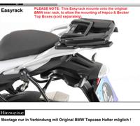 Hepco Becker Easyrack Bmw S 1000 Xr 2015 662675 01 01 Top Case Rear Fitting Silver