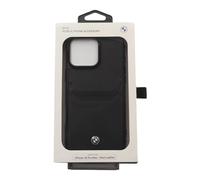 BMW Sign Leather Cardslot Case for iPhone 16 Pro Max 6.9" Black