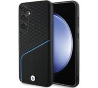 BMW Signature Leather Textured & Line with MagSafe Hardcase for Galaxy S24 Black