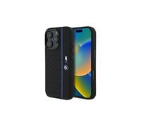 BMW Silicone Hexagon Blue Line Case with MagSafe for iPhone 16 Pro Max 6.9" Black - BMHMP16X23SHEB