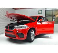 BMW X6 Black 2018 4x4 X6M 4.4 V8 F16 Rastar Detailed Diecast 1:24 Scale Model