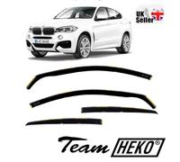 BMW X6 MK2 ( F16 ) 5-door 2015-2019 4-pc Wind Deflectors HEKO Tinted