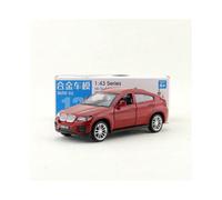 (BMW X6-red) 83 Color Amber Alloy 1:43 Matchbox Pocket Car Mercedes-Benz Audi Volkswagen Children's Toy Model Ornaments