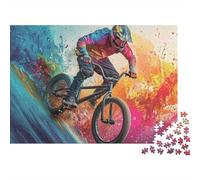 BMX Bike Rider Action Puzzles for Adults 1000 Pieces in Vibrant Colours Favourites Jigsaw As A Logic Skill Puzzle for Beautiful Decoration Puzzle 70x50cm/1000pcs