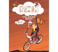 BMX COLORING BOOK: bmx coloring for kids and preschool aged between 2-7,fun and cool bmx draws to color