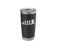BMX Evolution of Humanity Image/Funny BMX Riders Design Stainless Steel Insulated Tumbler