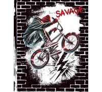 BMX Graffiti Notebook for Boys: Epic back-to-school journal with freestyle bike art, perfect for doodles, class notes, and creative minds - 110 wide ruled pages