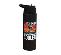 BMX Kid Like A Regular Kid - Cyclist Bicycle Cyclist Stainless Steel Insulated Water Bottle