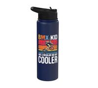 BMX Kid Like A Regular Kid - Cyclist Bicycle Cyclist Stainless Steel Insulated Water Bottle