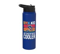 BMX Kid Like A Regular Kid - Cyclist Bicycle Cyclist Stainless Steel Insulated Water Bottle