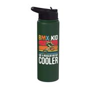 BMX Kid Like A Regular Kid - Cyclist Bicycle Cyclist Stainless Steel Insulated Water Bottle