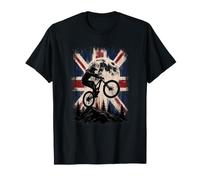 BMX Rider Great Britain Moon T-Shirt