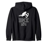 BMX Since 1975 Bicycle in the Jump Zip Hoodie