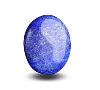 BMYUK 1.8 inch Oval Healing Crystal Stone Thick Reiki Natural Polished Carrying Suitable for Meditation Protection Energy Balancing Anxiety and Gift Giving (Lapis Lazuli)